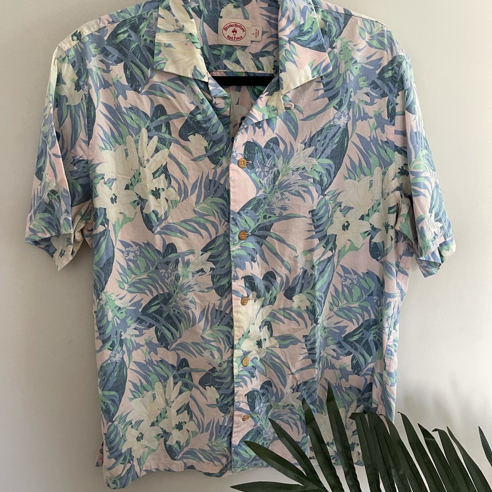 🍹Brooks Brothers Hawaiin Luau button down shirt 📦🆓